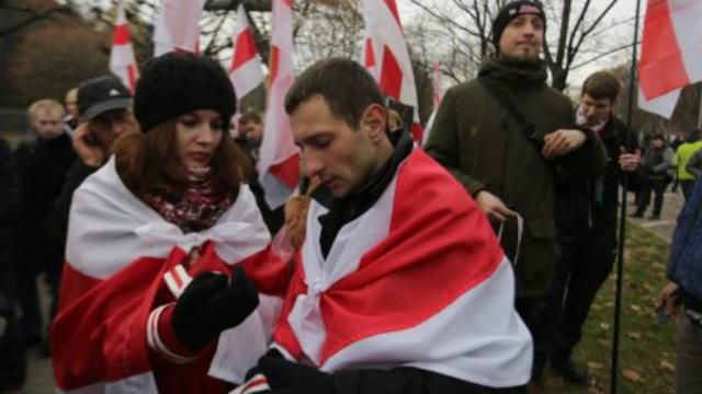 Белорусская оппозиция организовала акцию в Минске