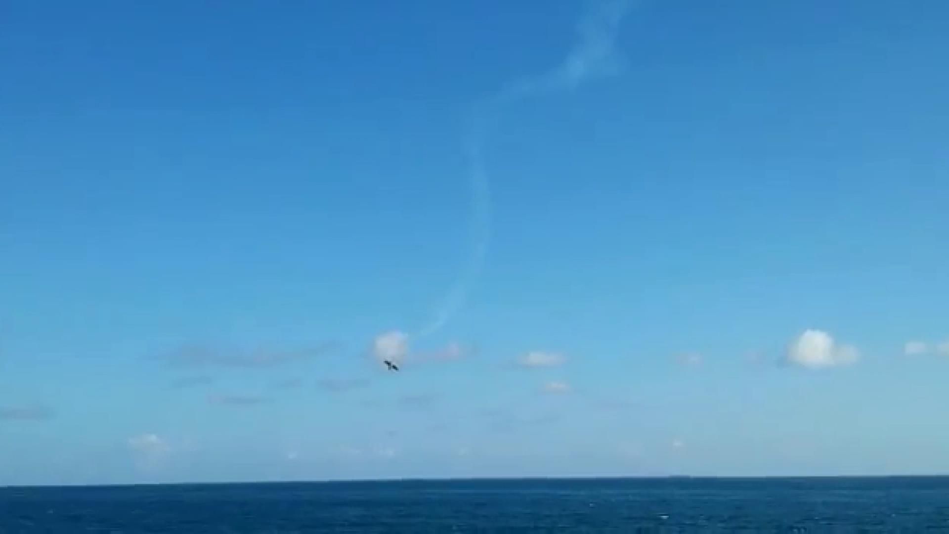 З'явилося відео падіння літака  у  Атлантичний океан біля Бразилії