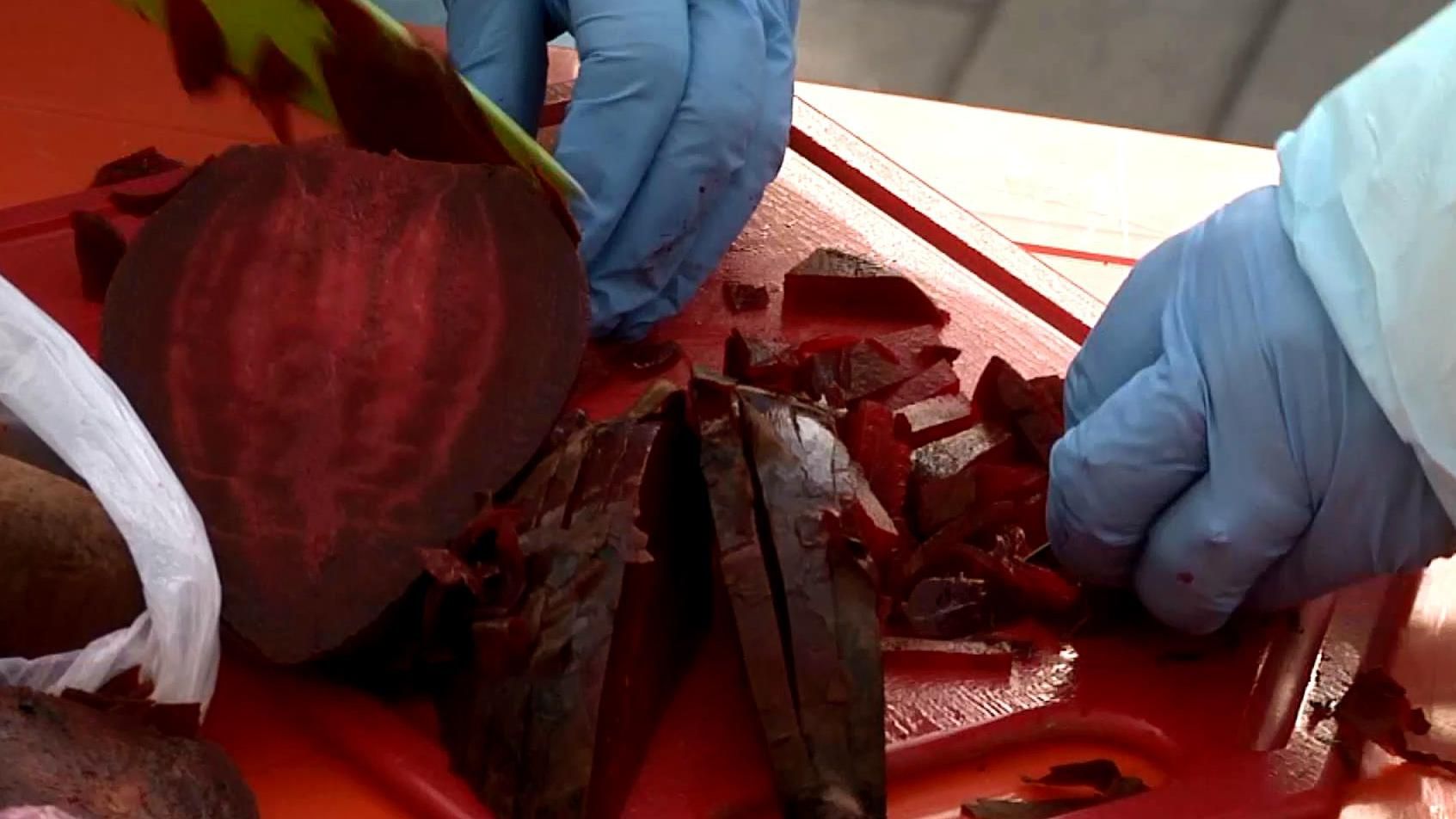 Різані буряки та "антиахметовські" заклики — протест по-запорізьки Різані буряки та "антиахметовські" заклики — протест по-запорізьки