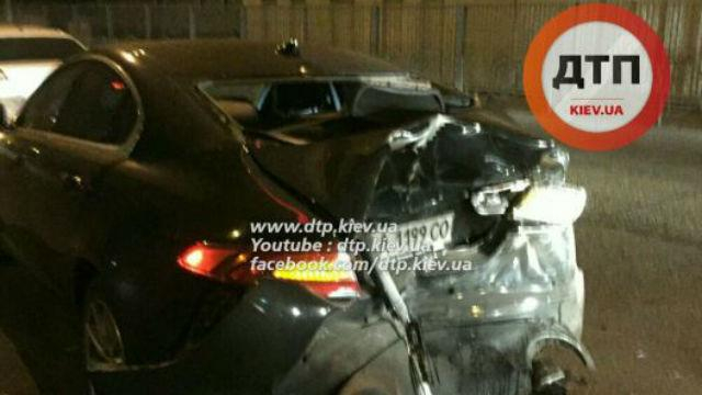 Пьяный россиянин спровоцировал в Киеве массовую аварию