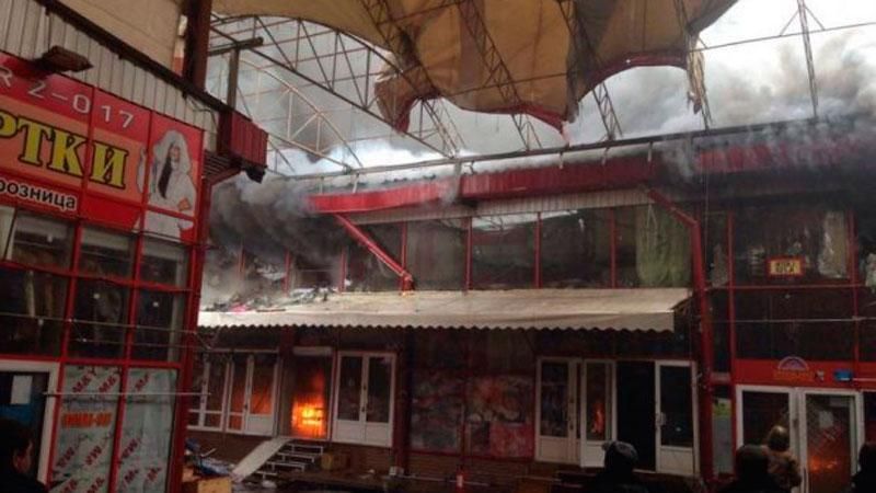 Пожар в Харькове ликвидирован Пожар в Харькове ликвидирован