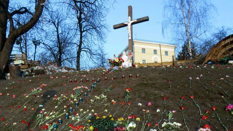 В Киеве перекрыли Институтскую. Люди возмущаются