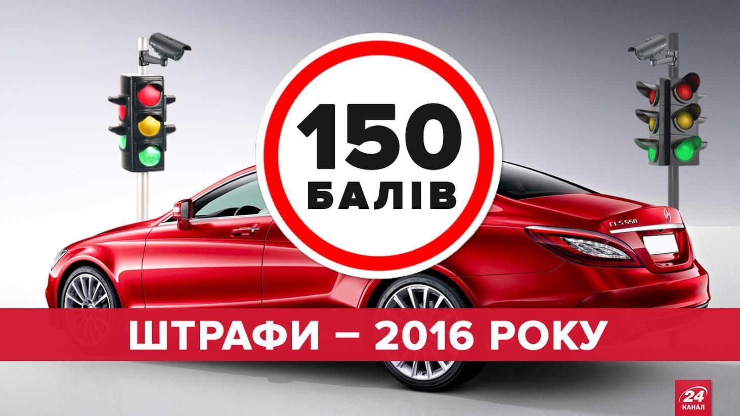 Які штрафи очікують на водіїв у 2016 році: інфографіка