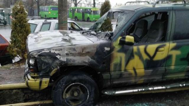 "Айдарівські" джипи, які згоріли у Харкові, належать громадським організаціям "Айдарівські" джипи, які згоріли у Харкові, належать громадським організаціям