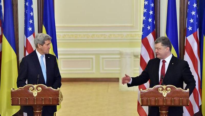 Керри рассказал Порошенко, как США будут сотрудничать с Россией
