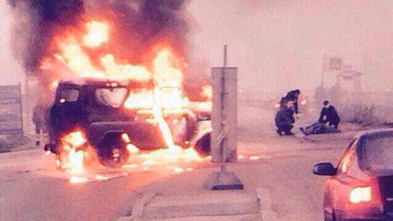 В России расстреляли машину ОМОНа: есть погибшие