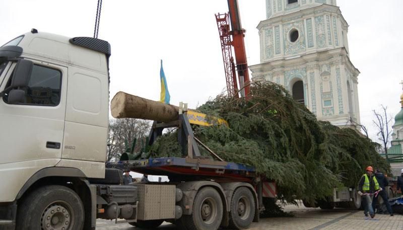 Главная елка страны — уже в центре Киева