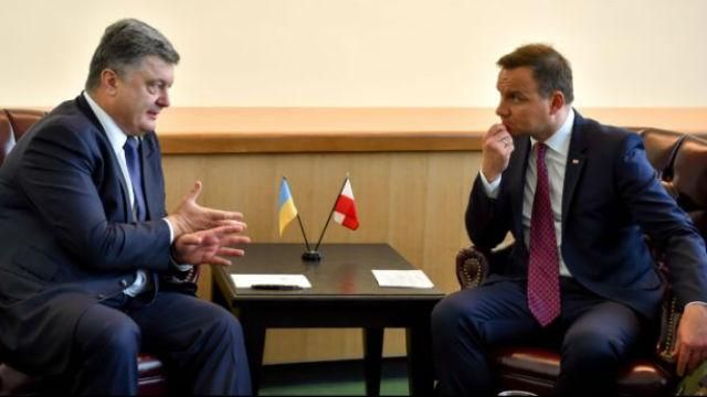 О чем договорились украинский и польский президенты