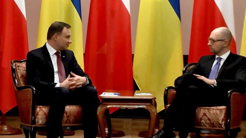 Дуда Яценюку: польські підприємці часто нарікають на корупцію в Україні