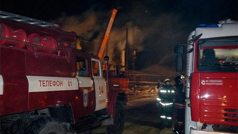 В центре Москвы вспыхнул большой пожар