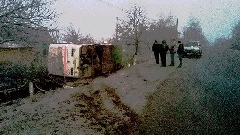 Автобус із пасажирами перекинувся на Волині