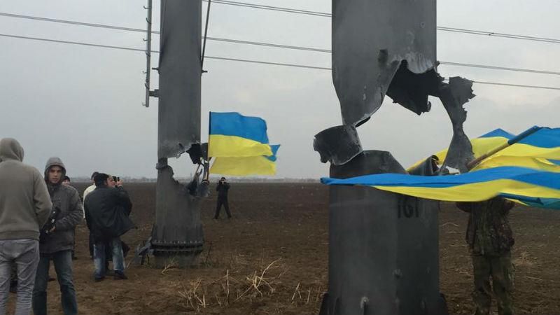 Электроопору в Херсонской области подорвали, — МВД Электроопору в Херсонской области подорвали, — МВД