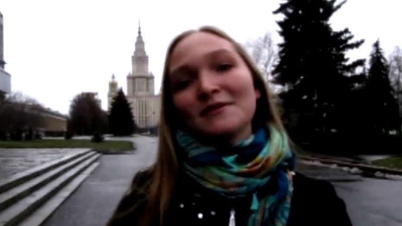 Московская студентка записала украиноязычное поздравление к украинцам