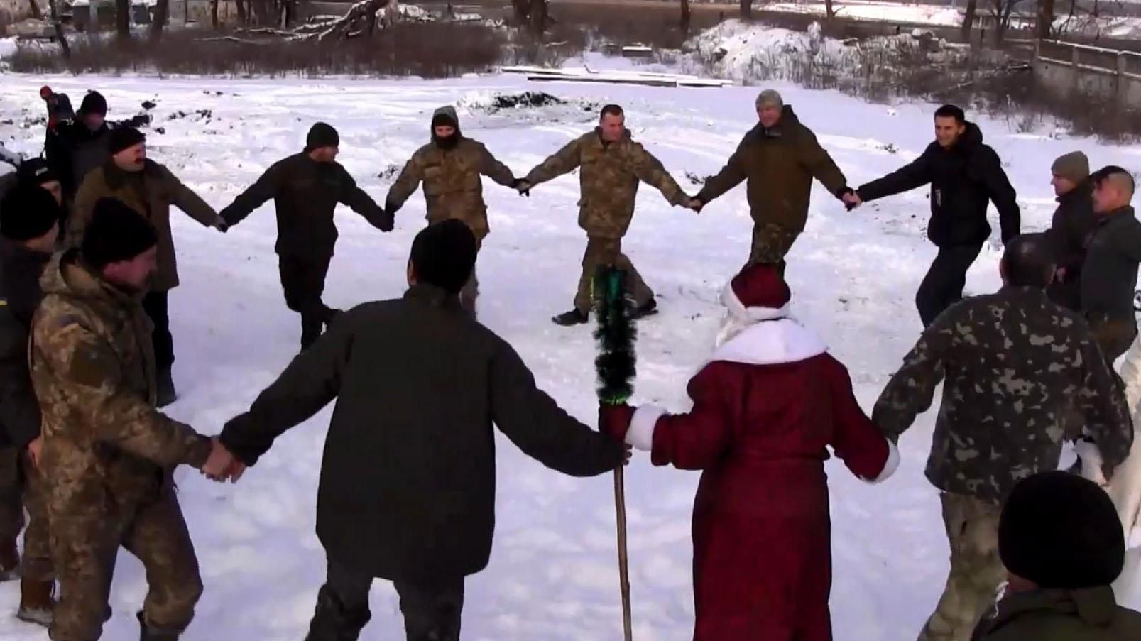 Як бійці зустріли Новий рік біля Донецького аеропорту