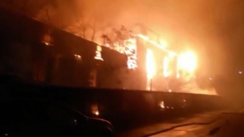 Крупный пожар в Одессе: горит фитнес-центр, где тренировались бойцы АТО