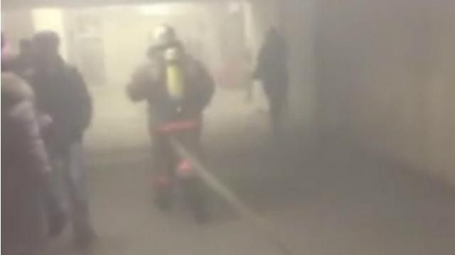 У київському метро — пожежа 