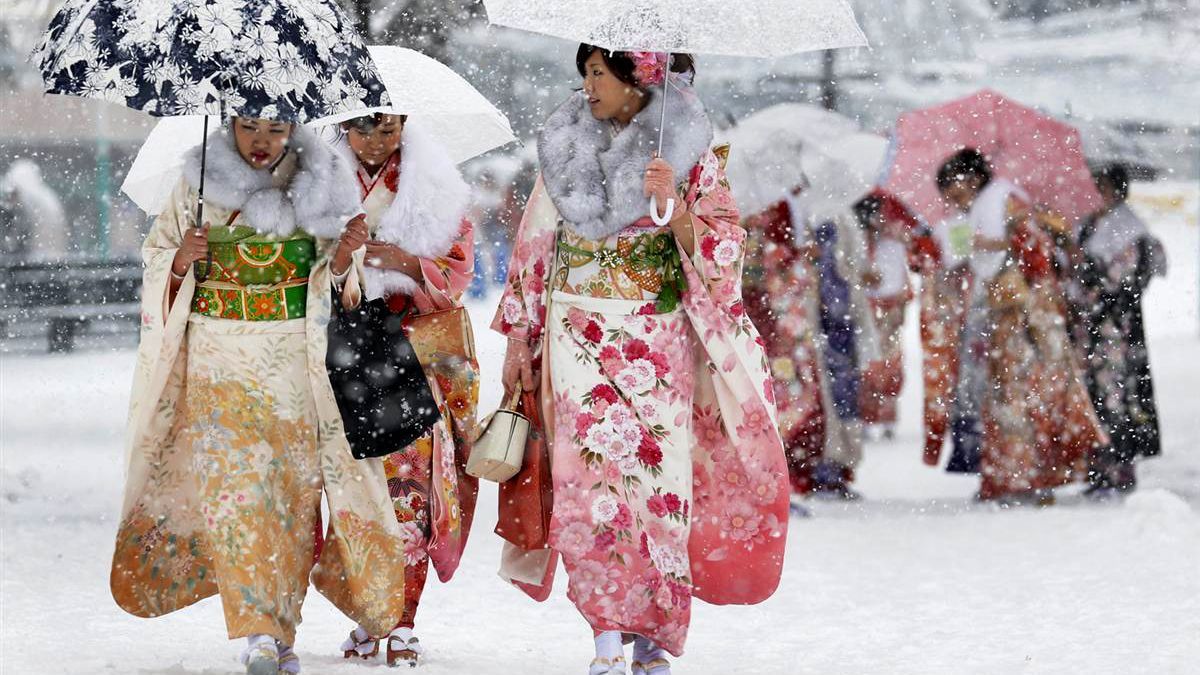 Почти метр снега и сильные ветры: от зимы досталось и Японии