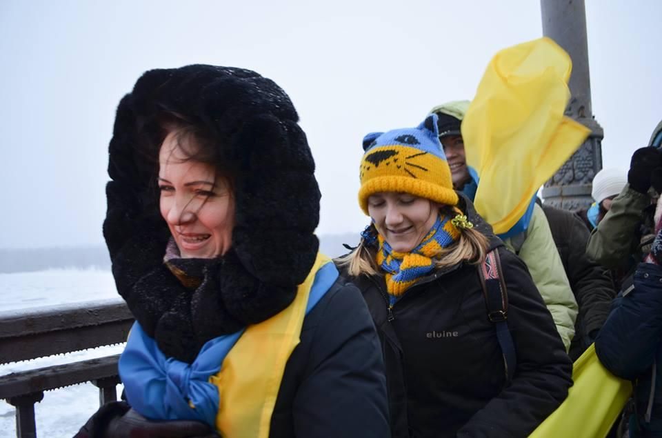Ко Дню Соборности в Киеве соединили Восток и Запад