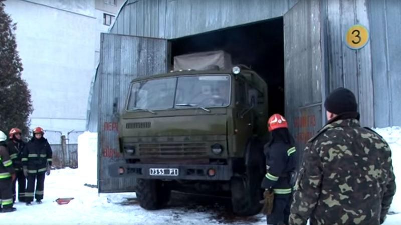 Військова частина горіла у Львові Військова частина горіла у Львові