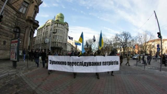 По Украине прокатились радикальные митинги в поддержку политзаключенных