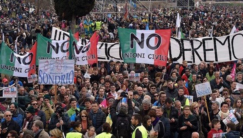 Італія протестує проти одностатевих шлюбів 