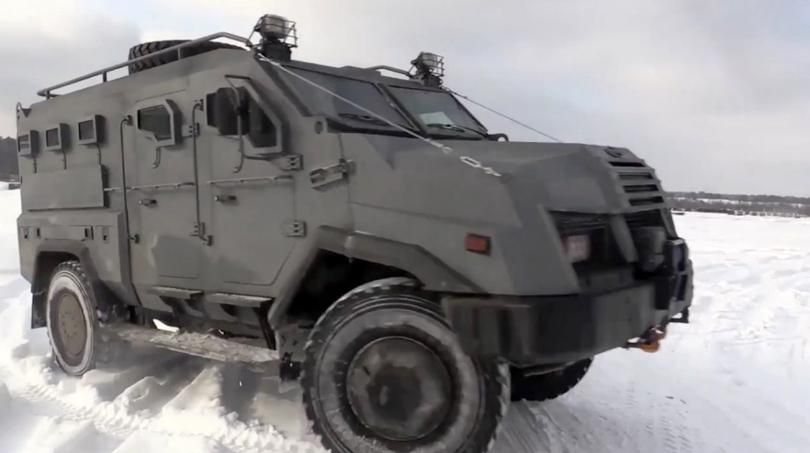 Нацгвардія показала відео з випробування української бронемашини
