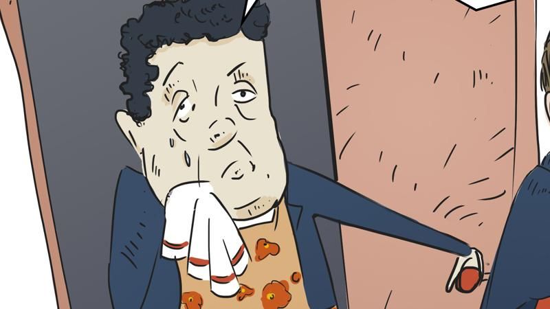 Не йди! — карикатура про героя тижня Абромавичуса Не йди! — карикатура про героя тижня Абромавичуса