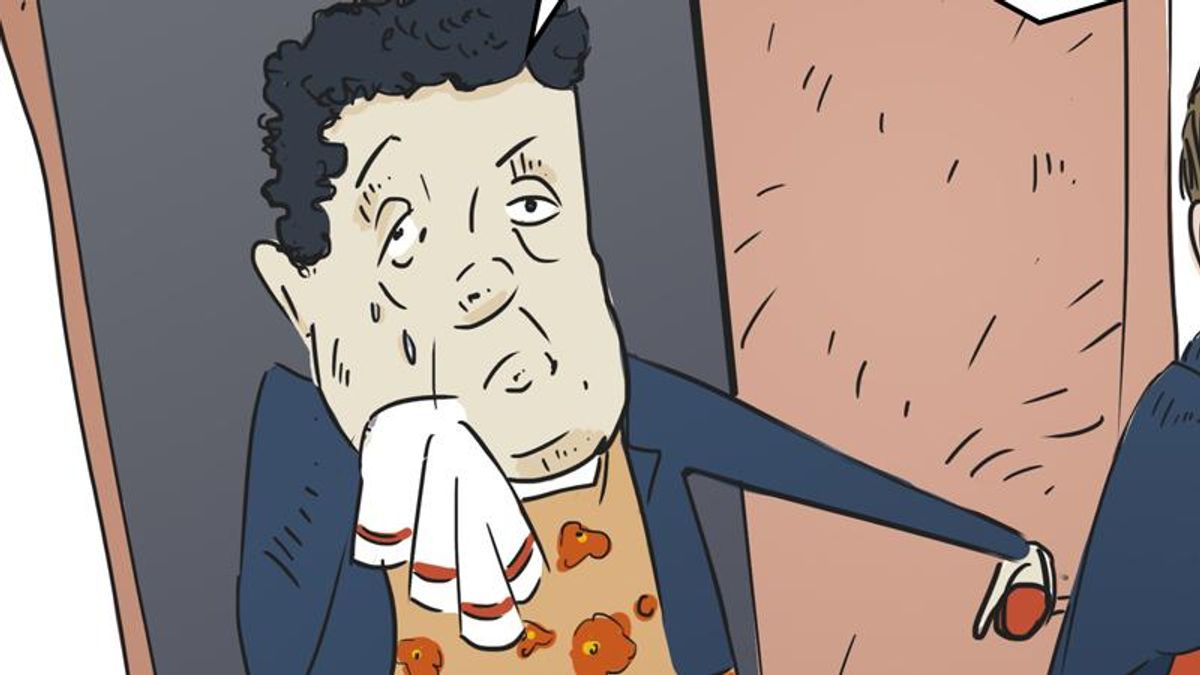 Не йди! — карикатура про героя тижня Абромавичуса Не йди! — карикатура про героя тижня Абромавичуса