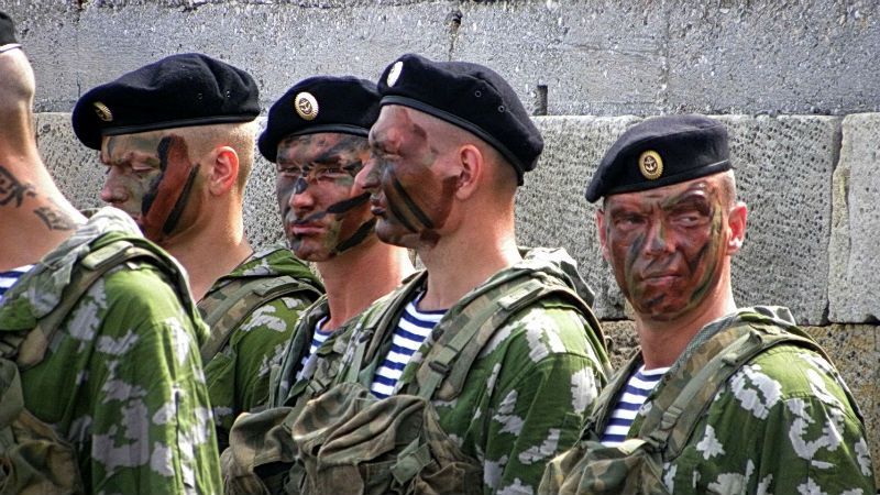 В Донецк прибыло подразделение российских морских пехотинцев