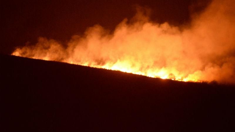 Возле Львова - большой пожар Возле Львова - большой пожар