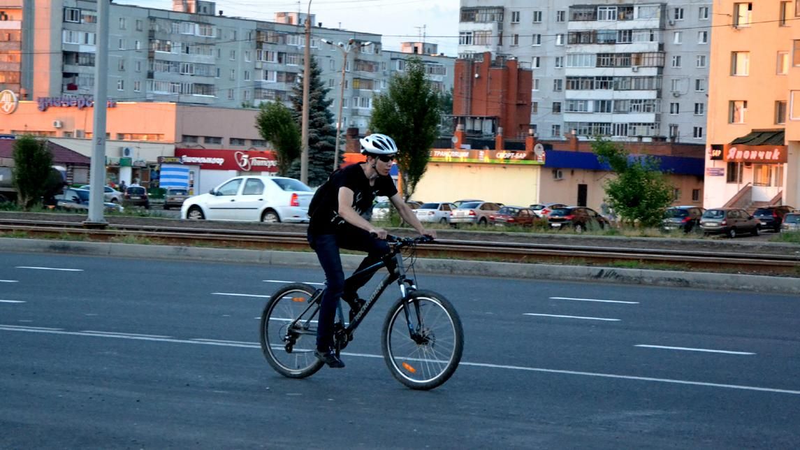 Киевляне поддержали мировую спортивную акцию перед походом на работу