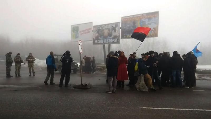 В Харьковской области начали блокаду российских грузовиков