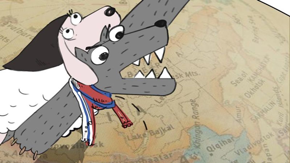 Карикатура тижня: вовчиця в овечій шкурі зачаїлася на "Інтері" Карикатура тижня: вовчиця в овечій шкурі зачаїлася на "Інтері"