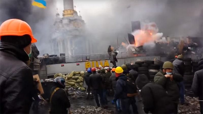 З’явилося унікальне відео потужного вибуху на Майдані