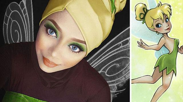 Визажист оригинально перевоплощает себя в сказочных принцесс