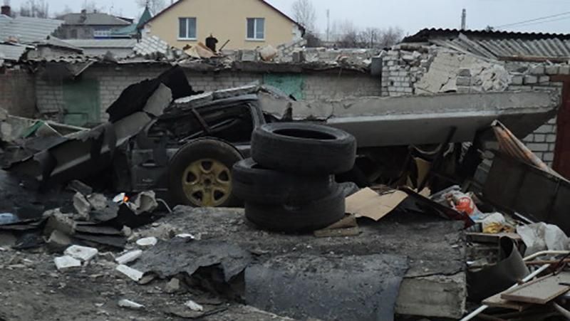 Вибух на Харківщині зруйнував 4 гаражні бокси і вибив вікна у квартирах