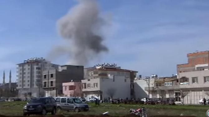 Появилось видео взрыва сирийского снаряда в Турции