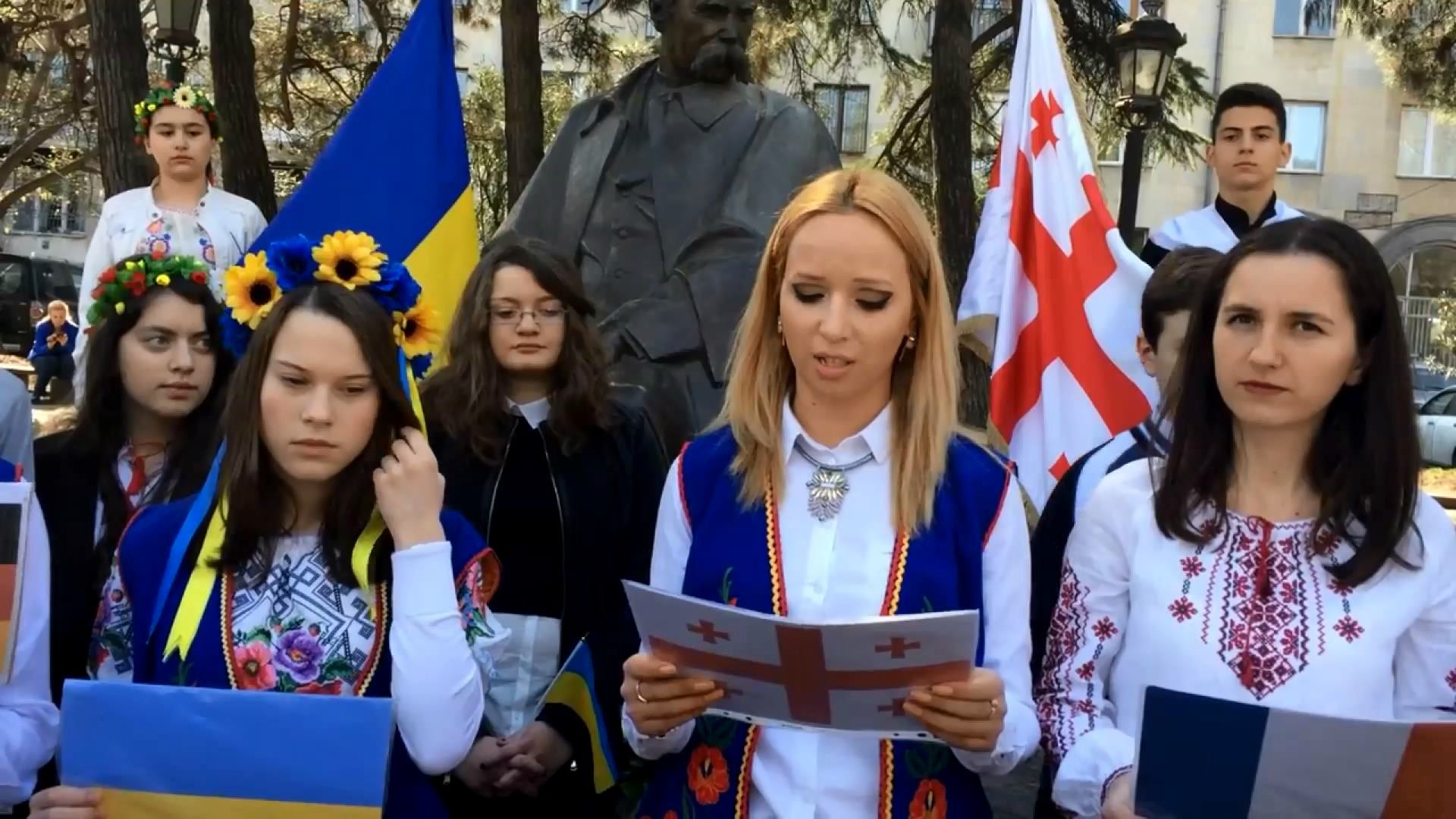 У Грузії оригінально вшанували пам'ять Тараса Шевченка У Грузії оригінально вшанували пам'ять Тараса Шевченка