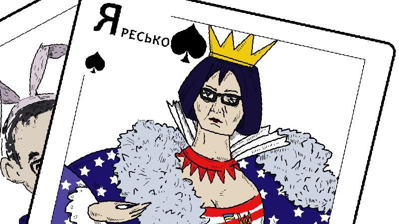 Карикатура тижня: прем'єрська перетасовка Карикатура тижня: прем'єрська перетасовка