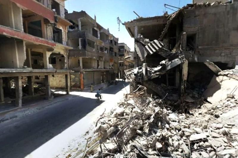 Виртуальный тур по разрушенному сирийскому городу