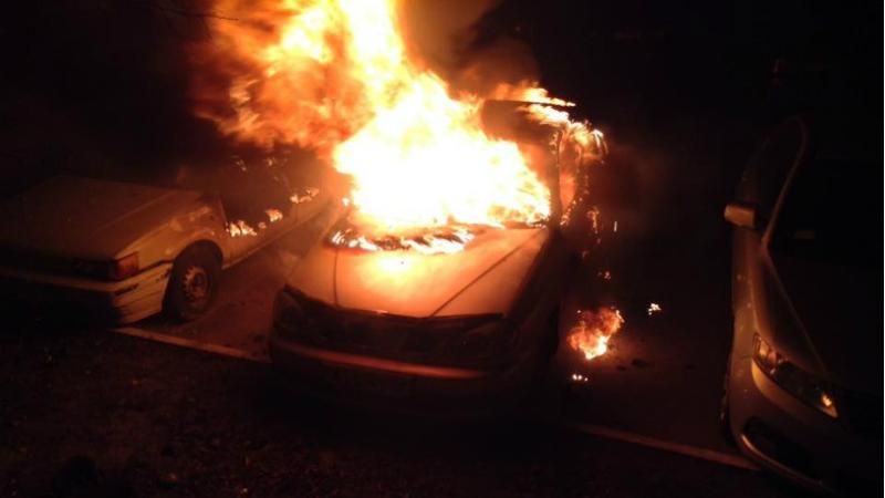Авто активиста сожгли под Киевом: опубликованы фото
