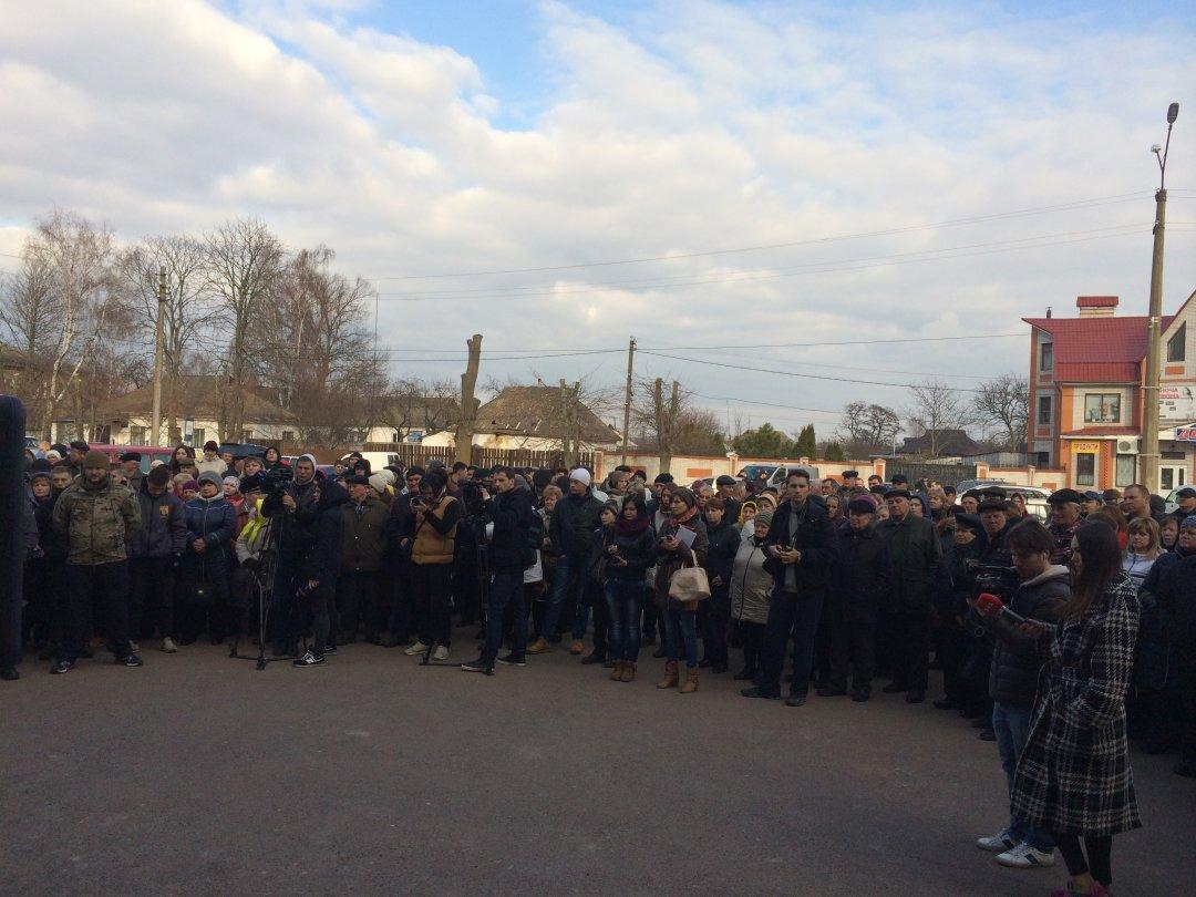 В Киевской области протестуют против сирийских мигрантов