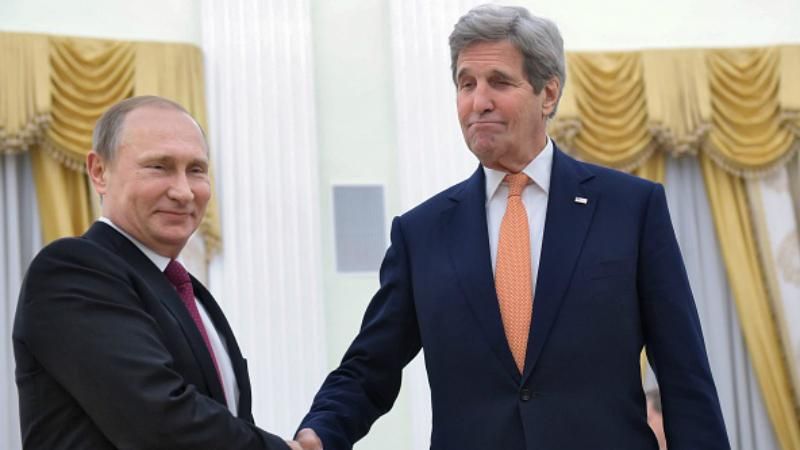 Что говорили об Украине Путин и Керри перед началом встречи в Москве