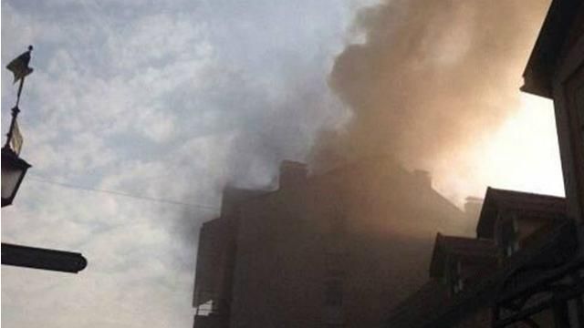 Будівля з офісами спалахнула в Ужгороді Будівля з офісами спалахнула в Ужгороді