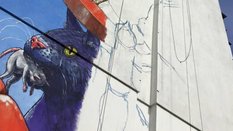 Ще один велетенський мурал з’явиться у Києві Ще один велетенський мурал з’явиться у Києві