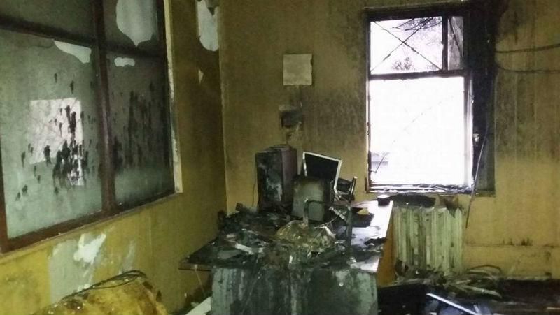 На Сумщині спалили місцевий телеканал На Сумщині спалили місцевий телеканал