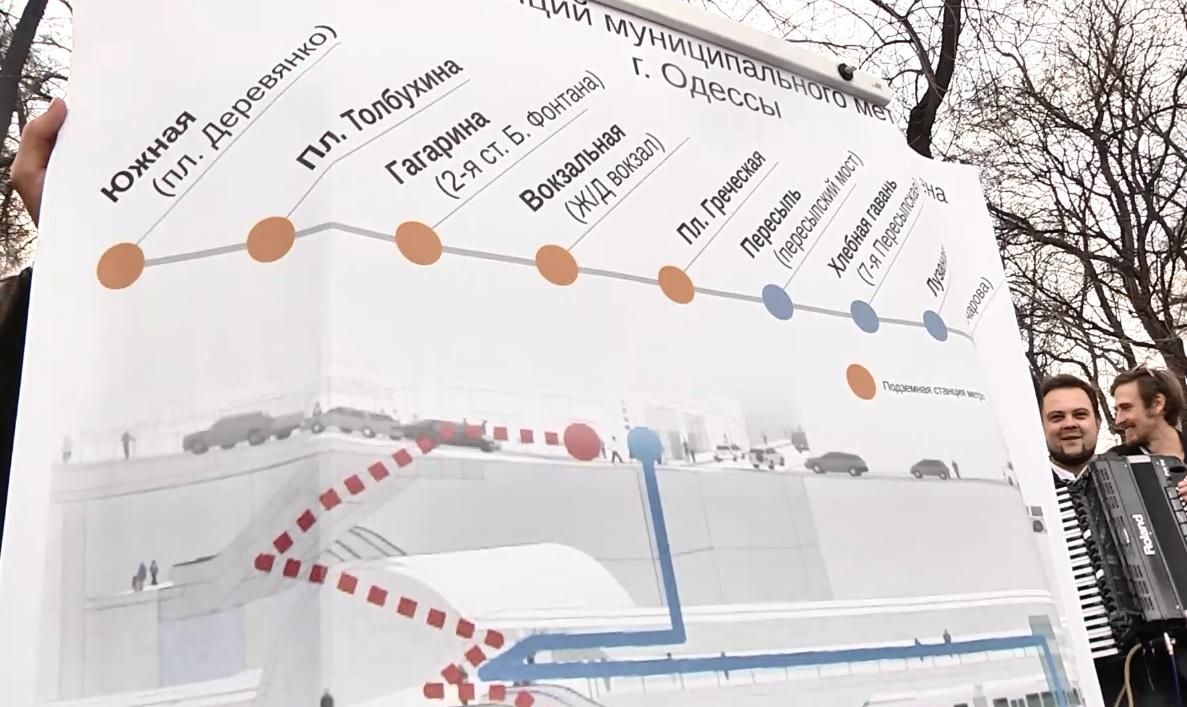 В Одесі заклали перший камінь майбутнього метро В Одесі заклали перший камінь майбутнього метро