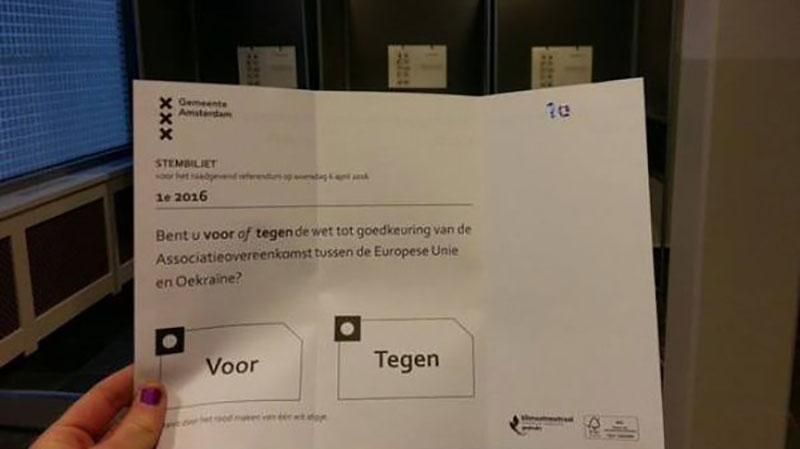 Появились первые данные экзит-полов с референдума в Нидерландах