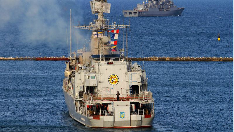 "Гетман Сагайдачный" и турецкие корабли провели в Черном море учения