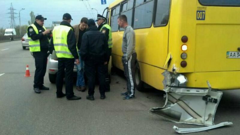 П’яні поліцейські влаштували небезпечне ДТП у Києві: опубліковані фото